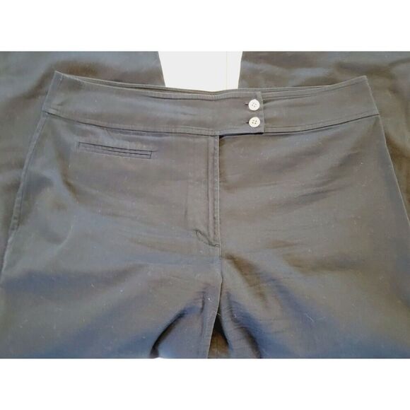 Chico's Women's 3 Black Cotton Blend‎ Pants Size XL Career Stretch Pockets - Picture 6 of 6